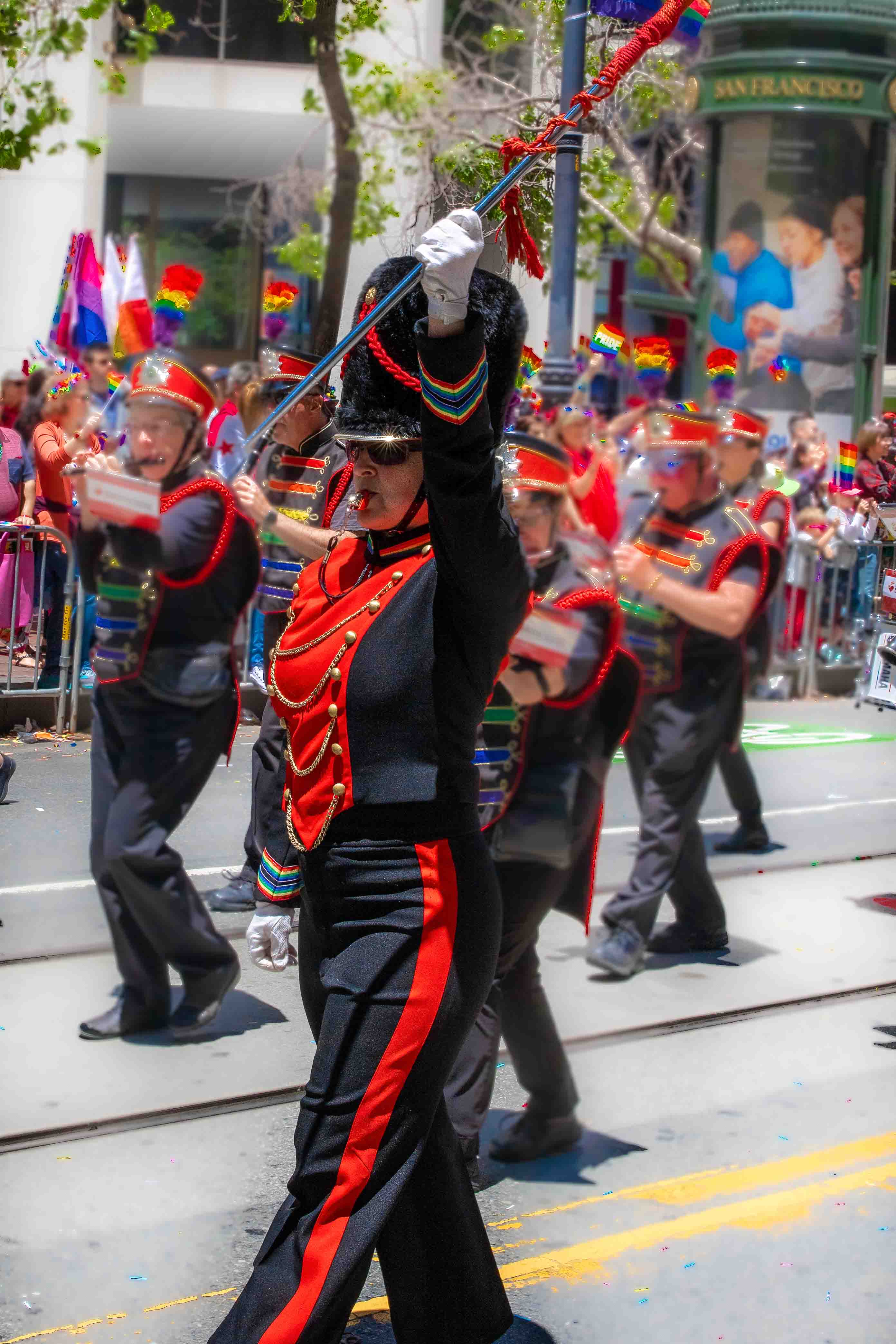 Freedom Band woodwind section in full stride